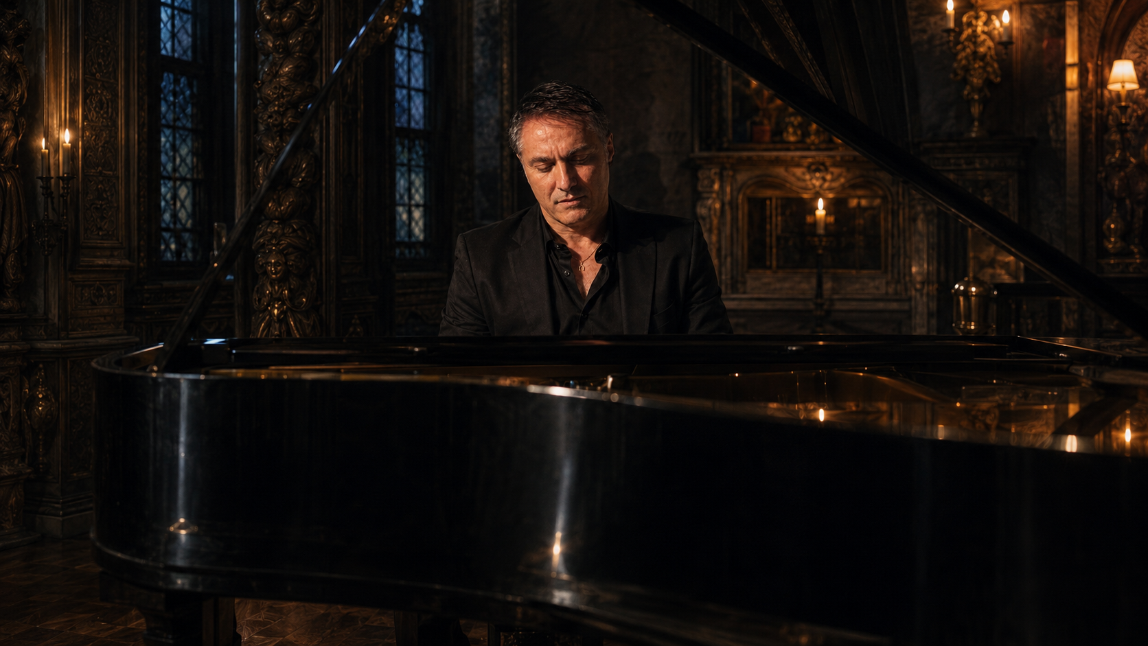 Antonio Di Gioia al pianoforte, immagine del racconto personale di Non Mi Devi Toccare